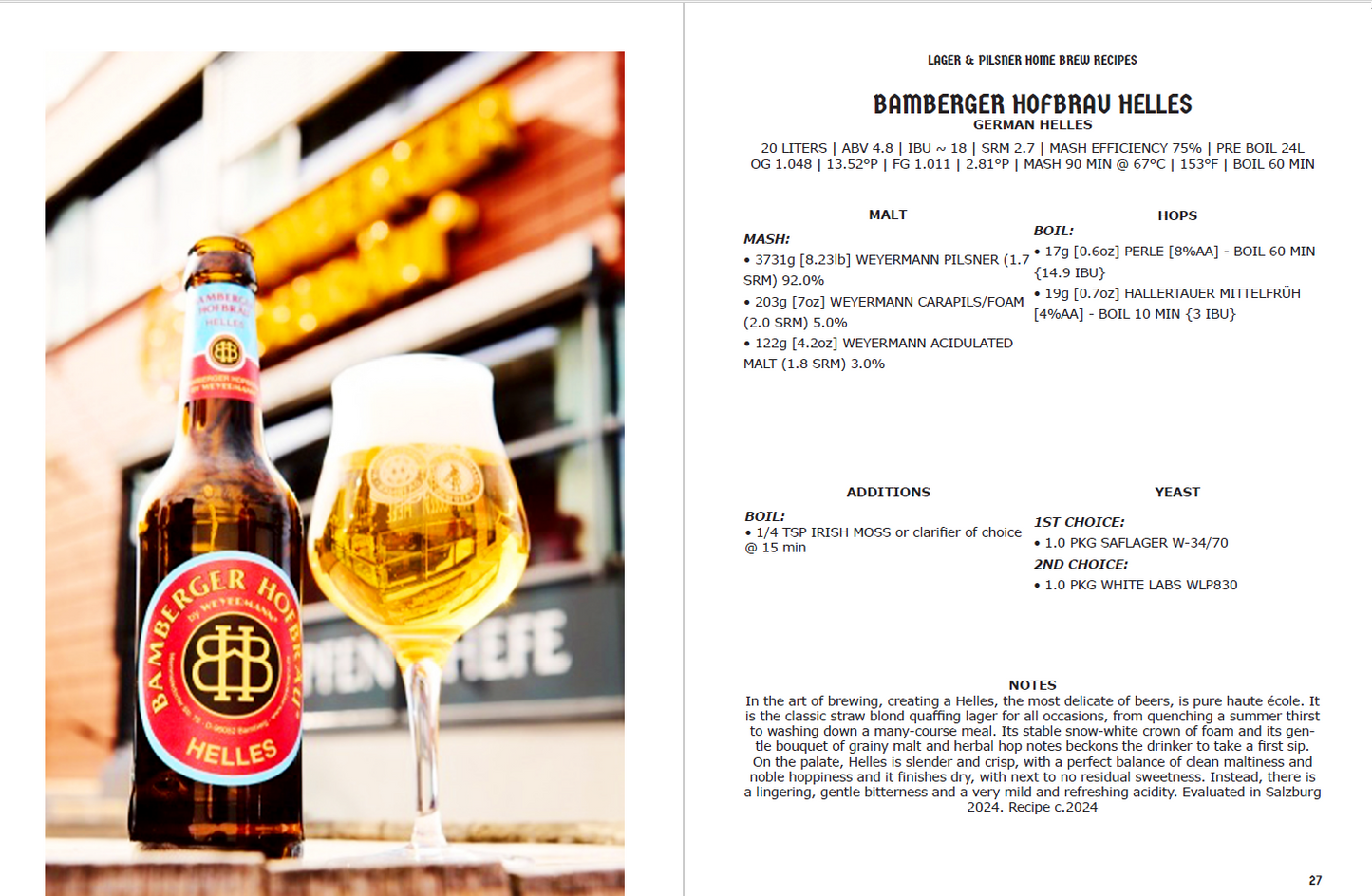 Lager & Pilsner Home Brew Recipes Volume One