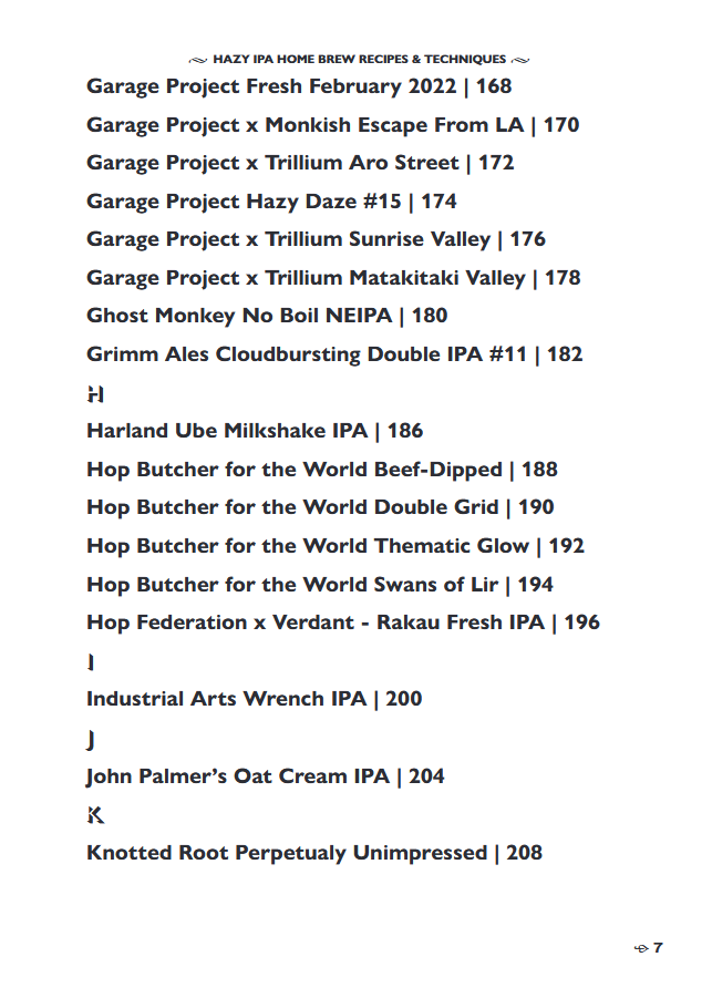 Hazy IPA Home Brew Recipes