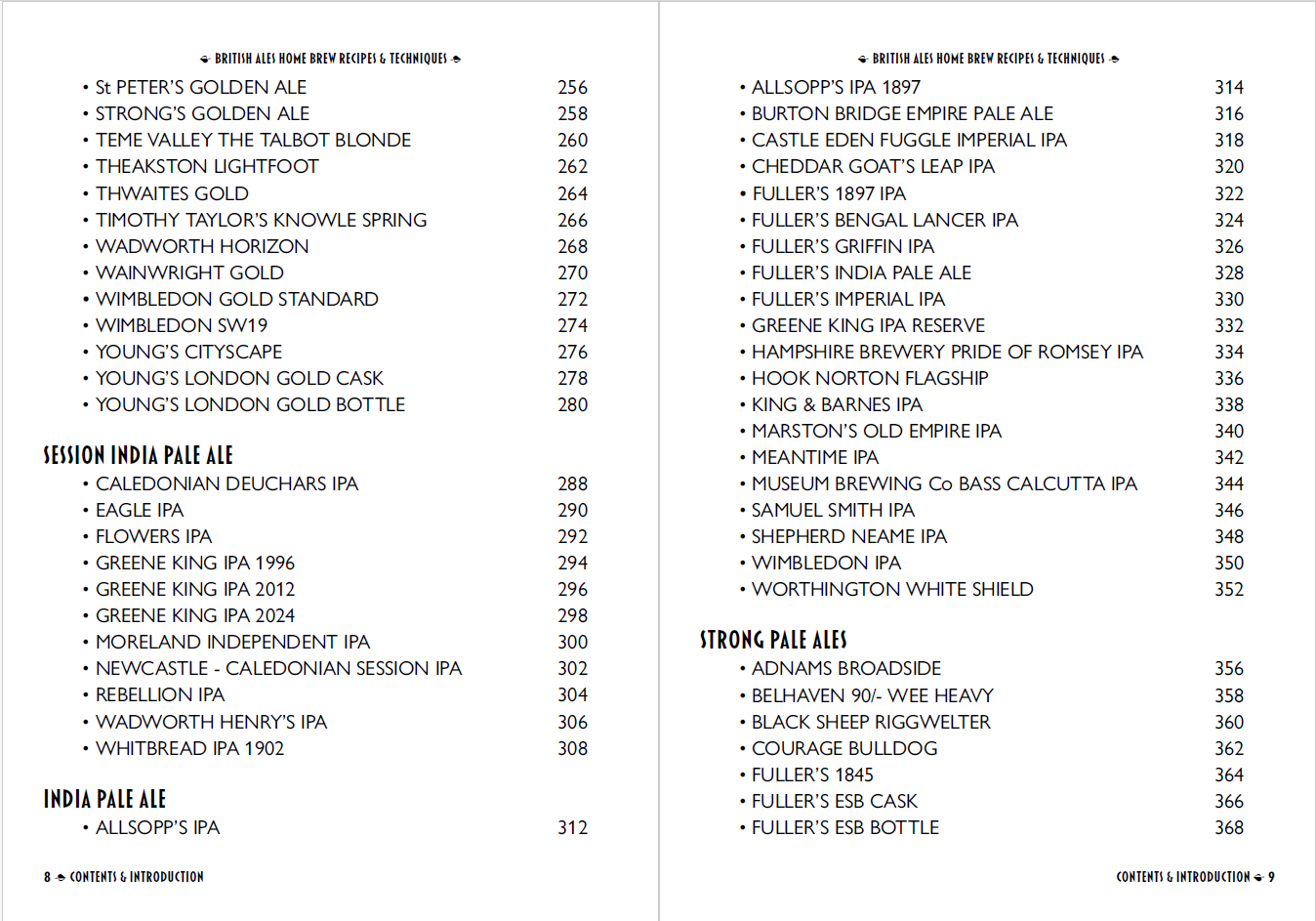 British Ales Home Brew Recipes